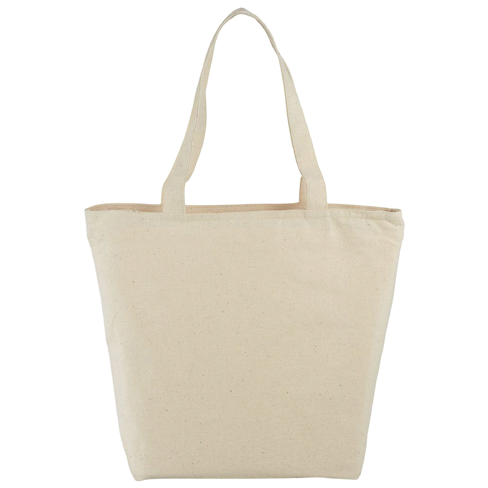 Cotton Maine Zippered Tote 15L