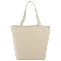 Cotton Maine Zippered Tote 15L