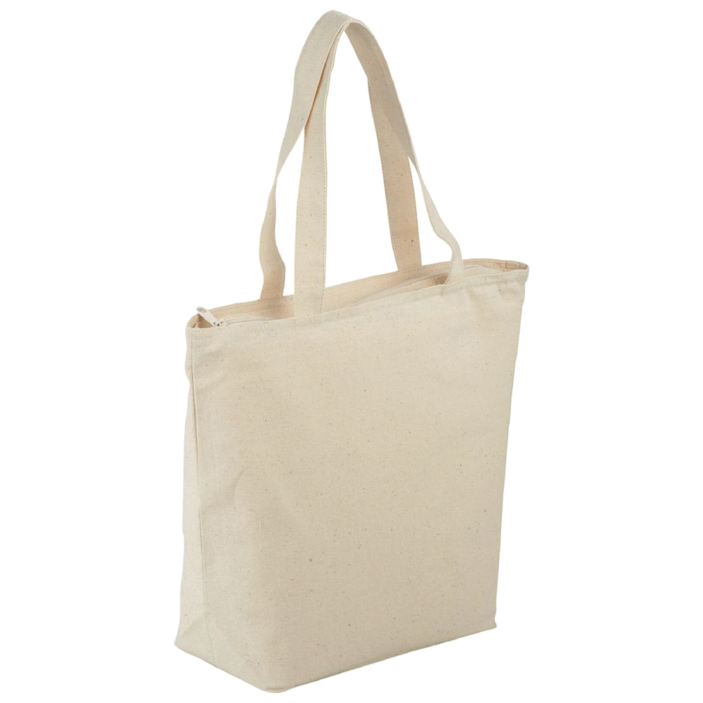 Cotton Maine Zippered Tote 15L