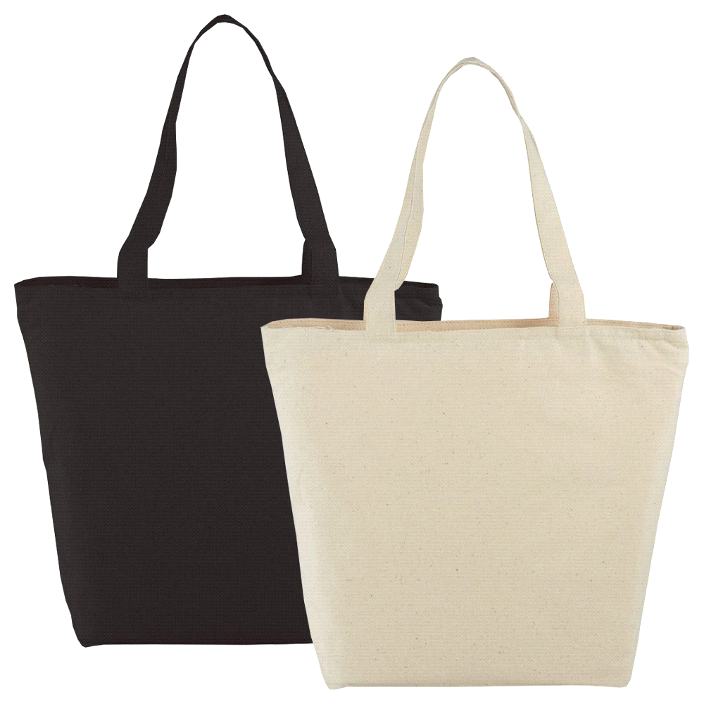 Cotton Maine Zippered Tote 15L