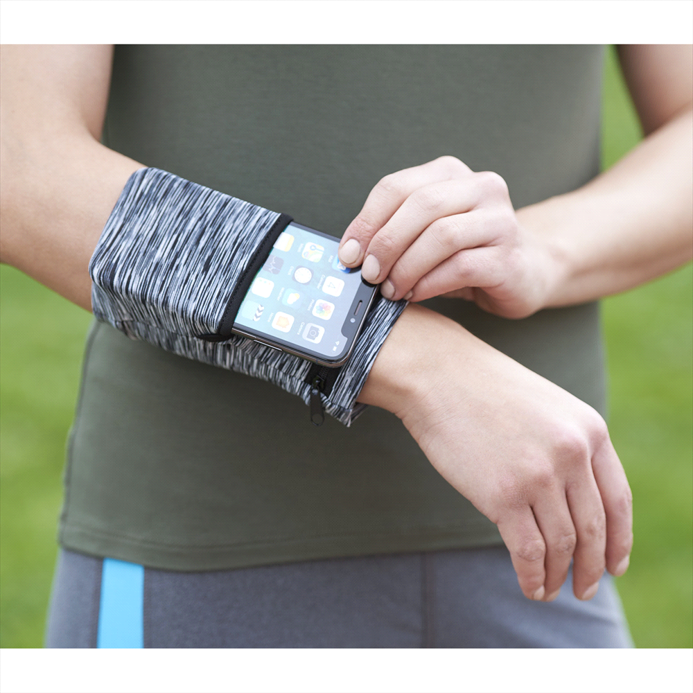 Cooling Heathered Wrist Band w/ Pocket