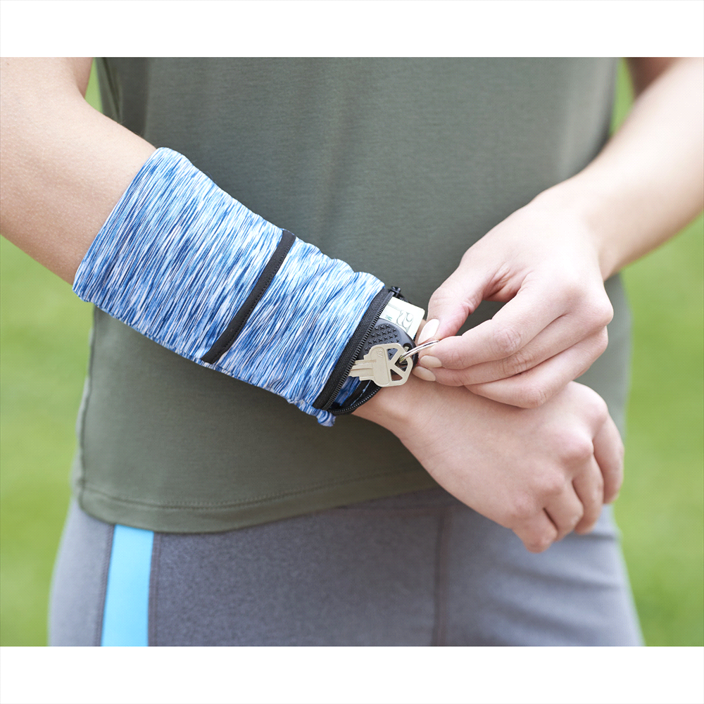 Cooling Heathered Wrist Band w/ Pocket