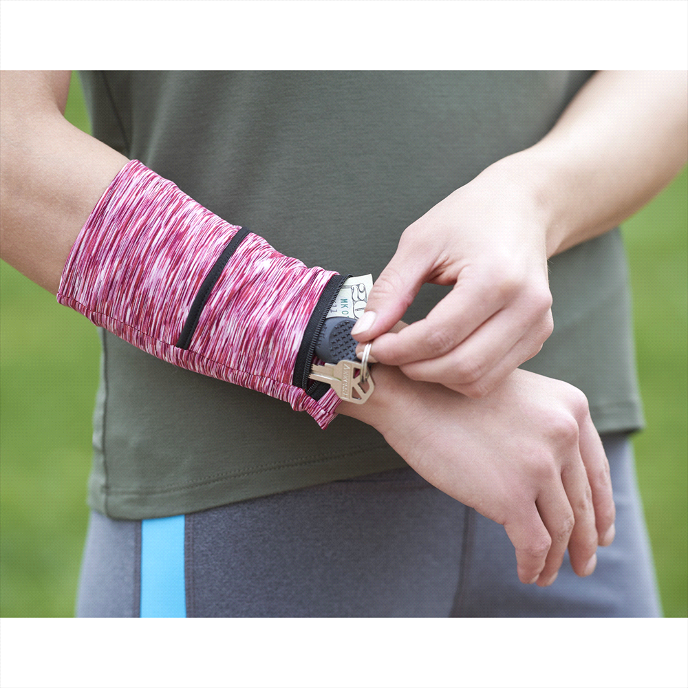 Cooling Heathered Wrist Band w/ Pocket
