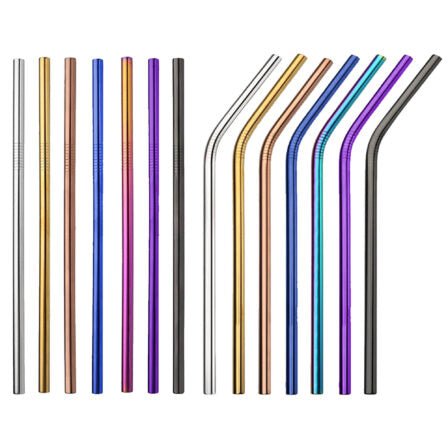 Stainless Steel Straw 8mm x 215mm  - STW006