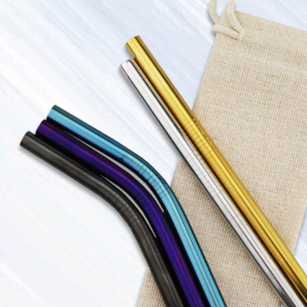Stainless Steel Straw 8mm x 215mm  - STW006