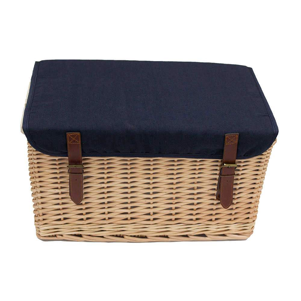 Trekk Wicker Basket w/ Picnic Table