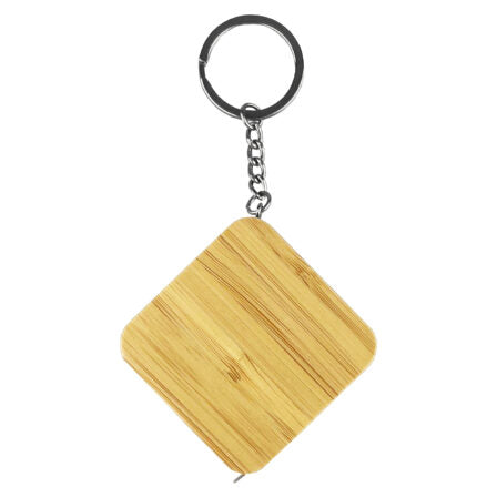 Bamboo Tape Measure Key Ring  - TM004