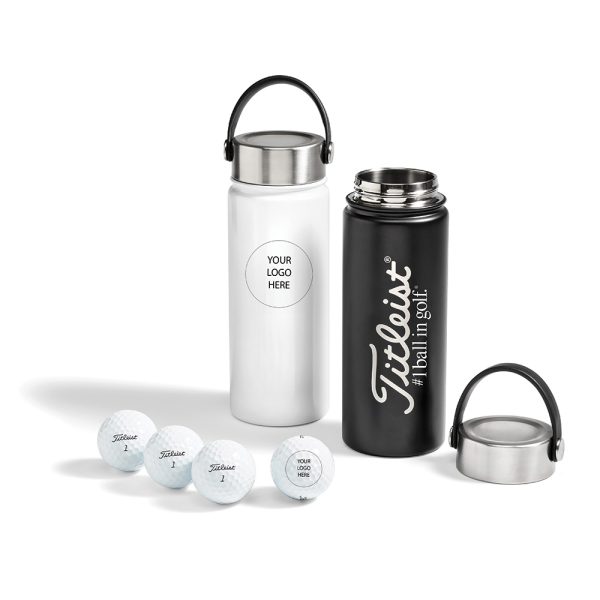 Titleist 4 Ball Metal Water Bottle