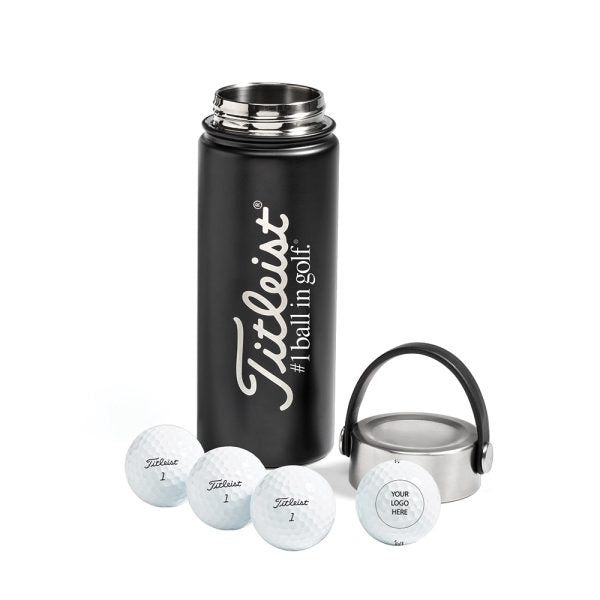 Titleist 4 Ball Metal Water Bottle