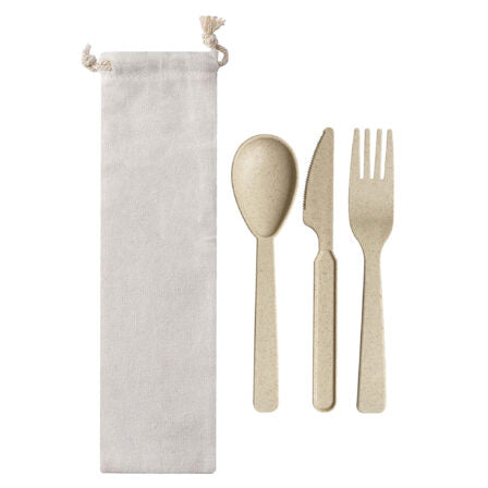 Wheat Straw Utensils In Bag  - UTS002
