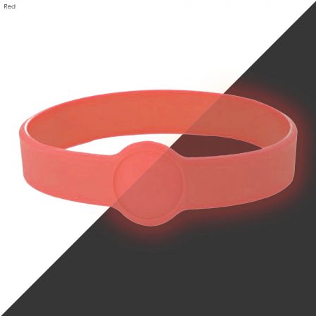 Neon Glow Silicone Wrist Band Custom Design  - WBD014
