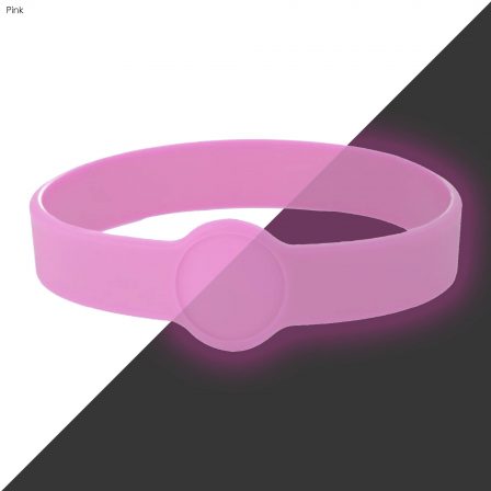 Neon Glow Silicone Wrist Band Custom Design  - WBD014