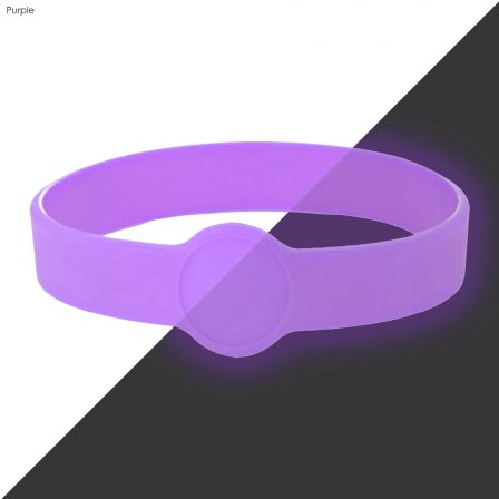 Neon Glow Silicone Wrist Band Custom Design  - WBD014