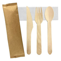 3pcs Wooden Cutlery Set  - WCS002