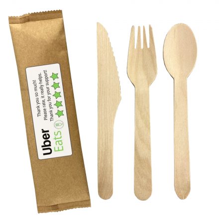 2pcs Wooden Cutlery Set  - WCS003