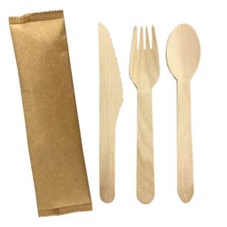 2pcs Wooden Cutlery Set  - WCS003