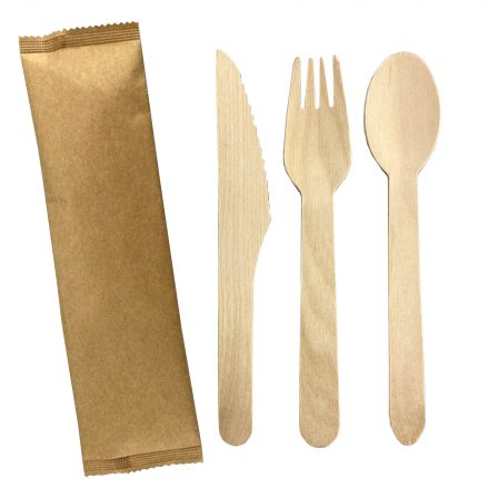 2pcs Wooden Cutlery Set  - WCS003
