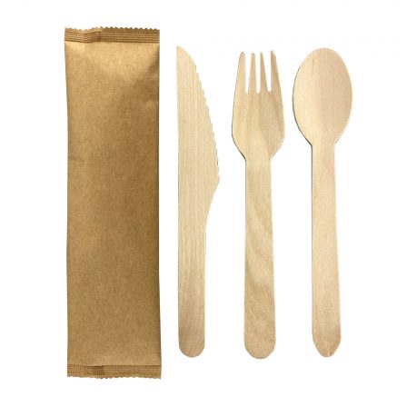 2pcs Wooden Cutlery Set  - WCS003
