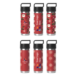 Christmas Red 532ml Bell Bottle with Solid Handle