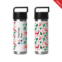 Christmas White 532ml Bell Bottle with Solid Handle
