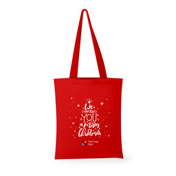 Christmas Red Minnesota Canvas Tote Bag