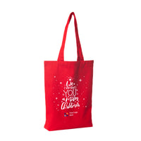 Christmas Red James Canvas Tote Bag