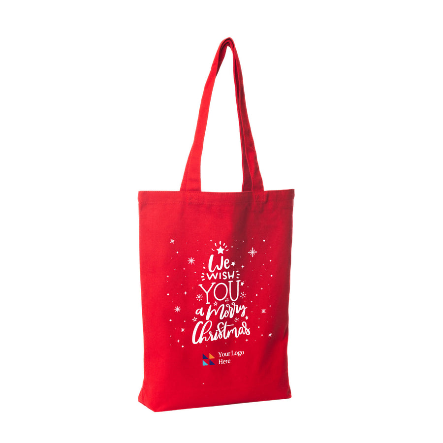 Christmas Red James Canvas Tote Bag