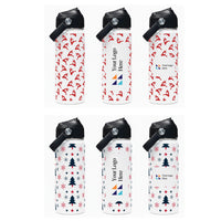 Christmas White 500ml Bell Bottle with Carry Handle
